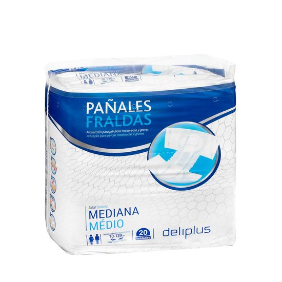 Pañal adulto talla M Deliplus