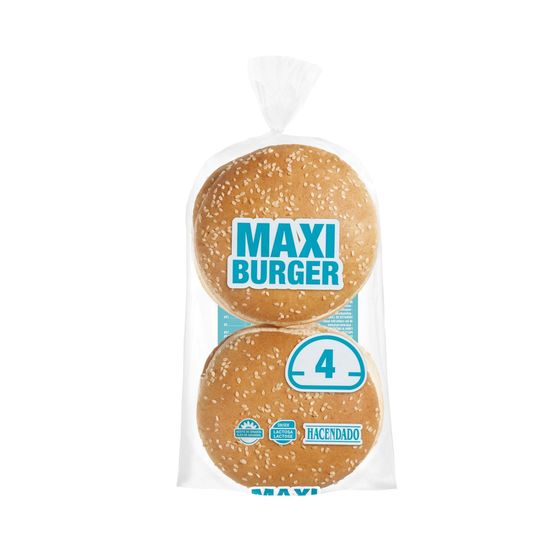 Pan maxi hamburguesa Hacendado