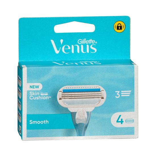 Recambios maquinilla depilación Gillette Venus Smooth 3 hojas