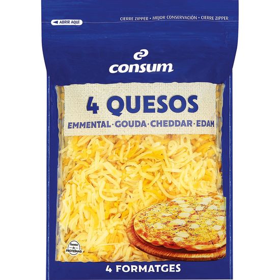 Queso Rallado 4 Quesos