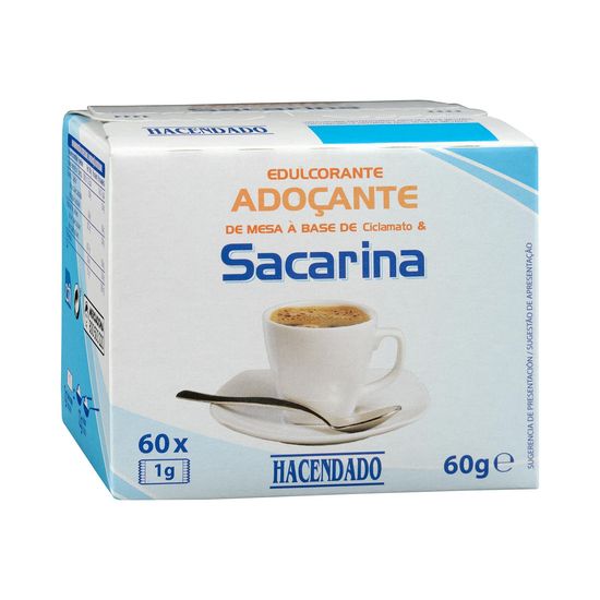 Edulcorante en sobres sacarina Hacendado