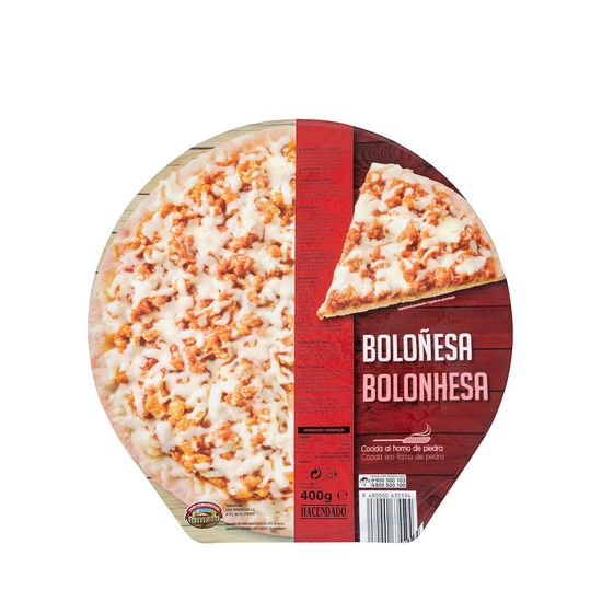 Pizza boloñesa Hacendado ultracongelada