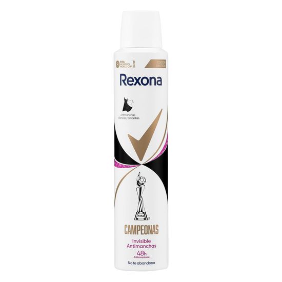 Desodorante invisible black + white Rexona antimanchas