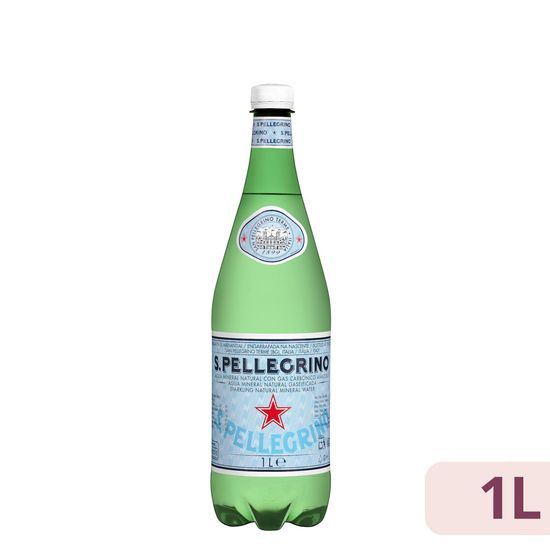 Agua mineral con gas grande San Pellegrino