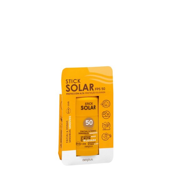 Stick protector solar facial & zonas sensibles Deliplus FPS 50