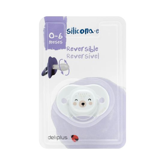 Chupete silicona reversible +0 a 6 meses Deliplus