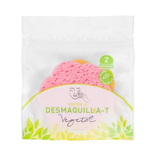 Esponja facial desmaquillante Deliplus vegetal