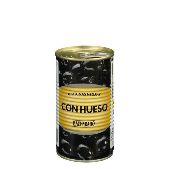 Aceitunas negras Hacendado con hueso