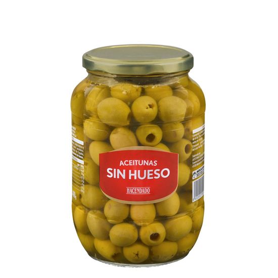 Aceitunas manzanilla Hacendado sin hueso