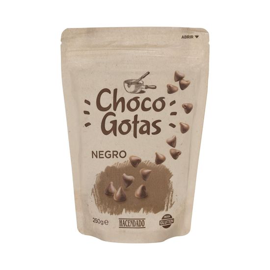 Gotas de chocolate negro para fundir Hacendado