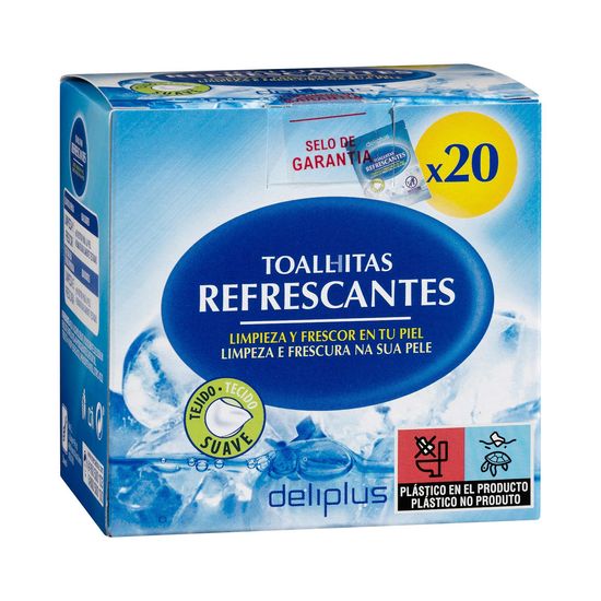 Toallitas Refrescantes Deliplus monodosis