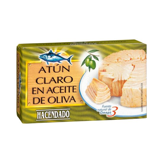 Atún claro en aceite de oliva Hacendado