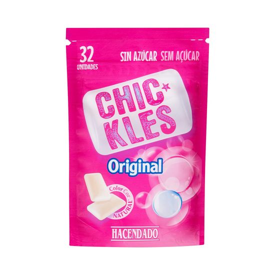 Chicles original sabor frutas gragea Hacendado