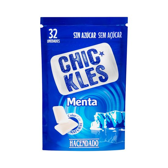 Chicles menta fuerte gragea Hacendado