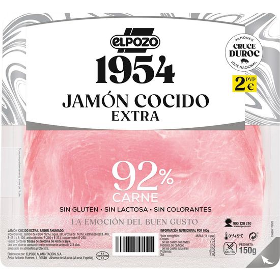 Jamón Cocido Extra Duroc