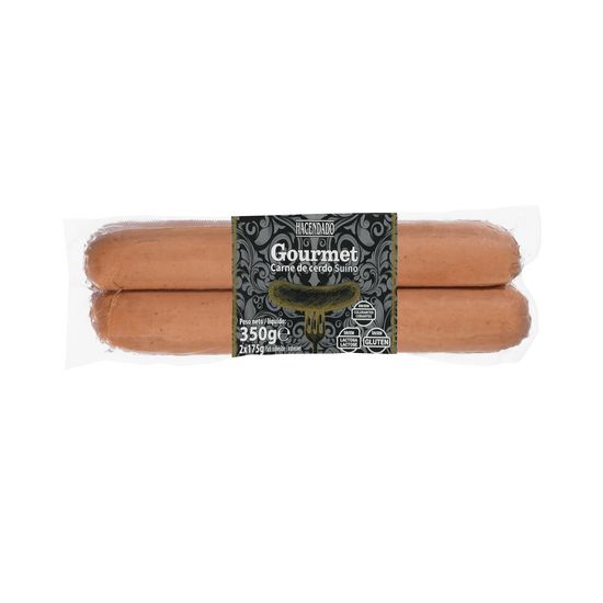 Salchichas cocidas bocata gourmet Hacendado de cerdo sabor ahumado