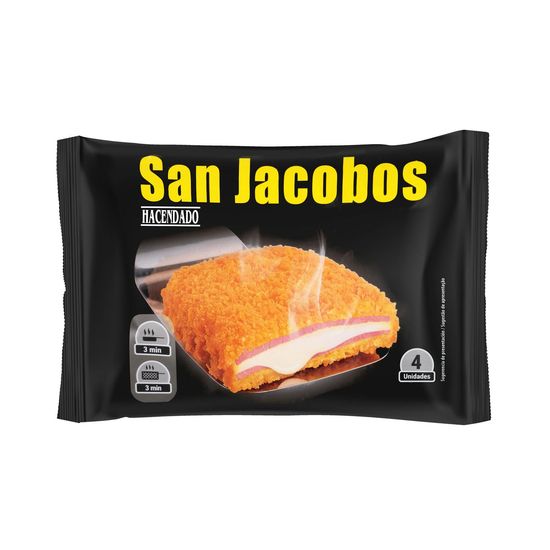 San Jacobos empanados de york y queso Hacendado ultracongelados