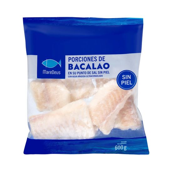 Porciones de bacalao sin piel MareDeus ultracongelado