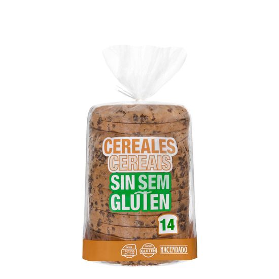 Pan de molde cereales sin gluten Hacendado