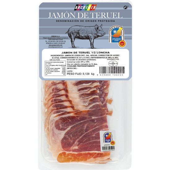 Jamón de Teruel DOP Medias Lonchas