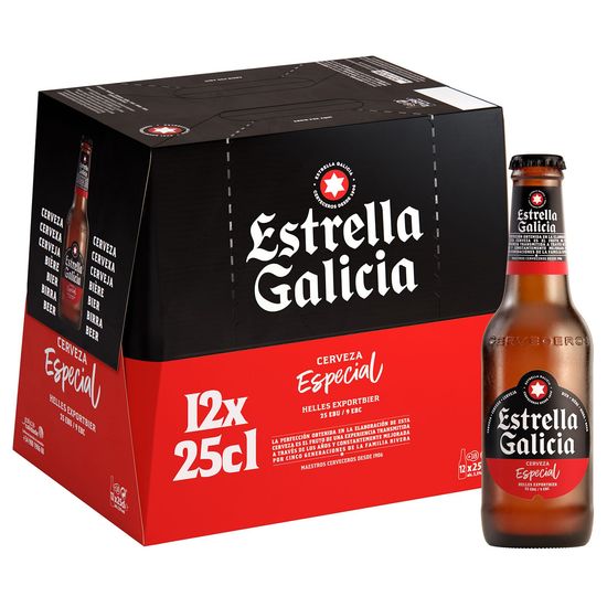 Cerveza Botella Cristal Pack-12