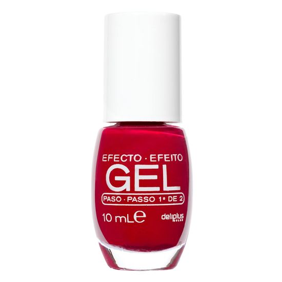 Laca de uñas efecto gel Deliplus 661 rojo