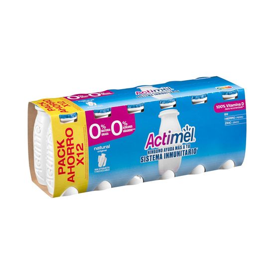 Bebida láctea natural Actimel 0% m.g