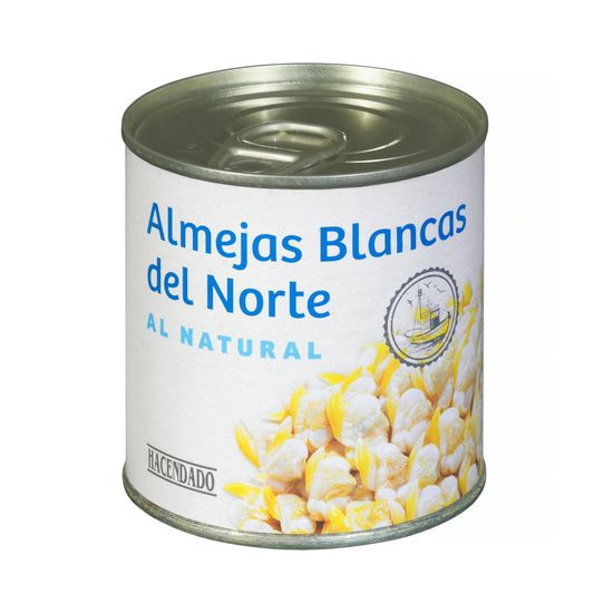 Almejas blancas del norte al natural Hacendado