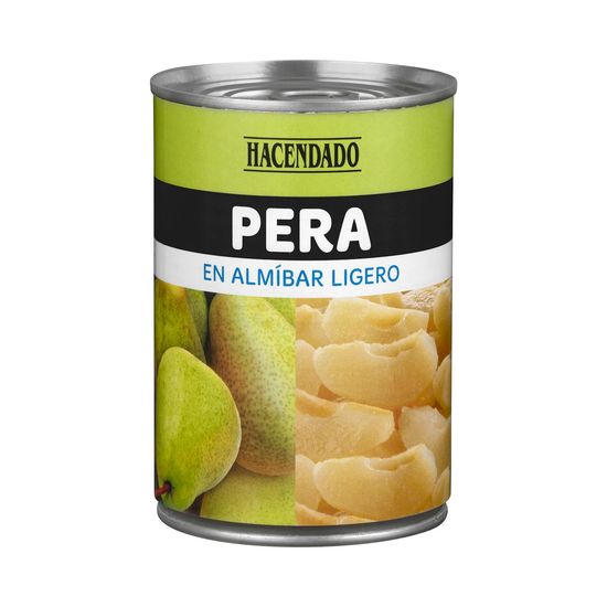 Pera en almíbar ligero Hacendado