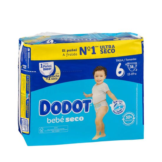 Pañales bebé talla 6 de 13-19 kg Dodot