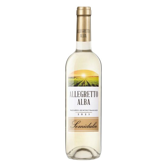 Vino blanco semidulce Allegretto Alba