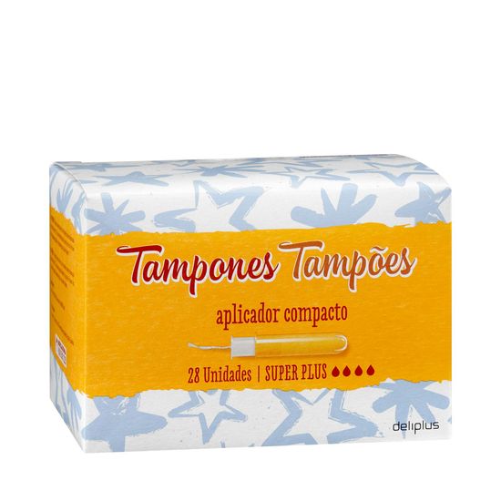 Tampones super plus Deliplus con aplicador compacto