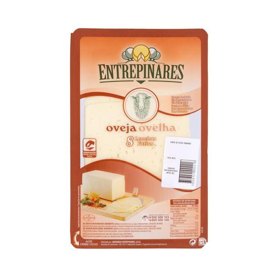 Queso lonchas de oveja Entrepinares