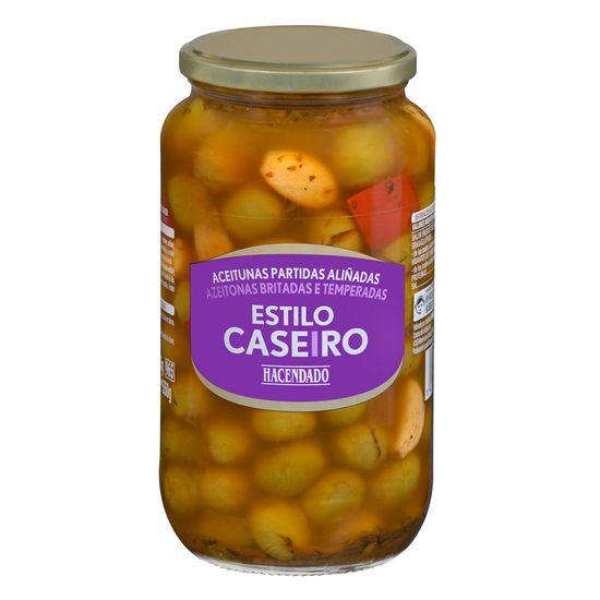 Aceitunas estilo caseras Hacendado aliñadas