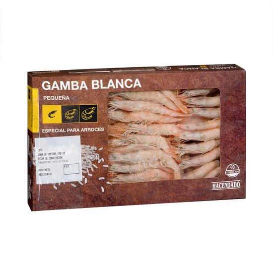 Gamba blanca pequeña Hacendado congelada