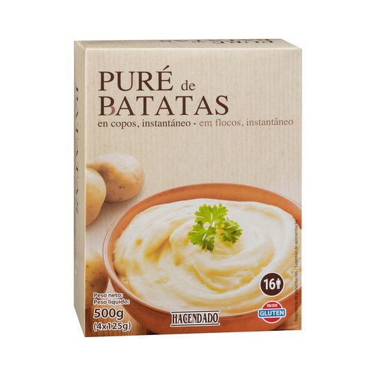 Puré de patatas Hacendado en copos