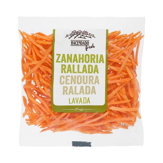 Zanahoria rallada base para ensalada