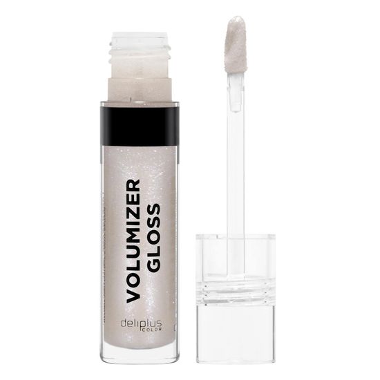 Brillo de labios Volumizer gloss Deliplus 07 transparente con destellos