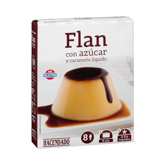 Preparado en polvo flan Hacendado