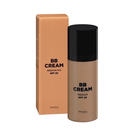 Hidratante facial BB cream Deliplus 02 medio FPS 20