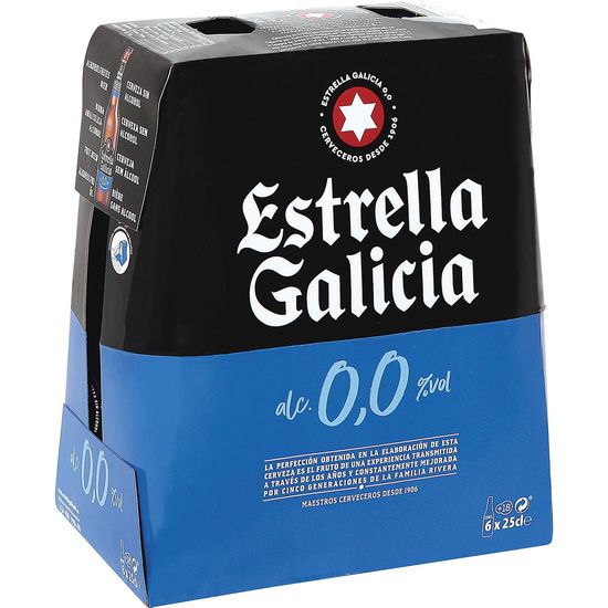 Cerveza sin Alcohol 0,0 Pack de 6 Botellas