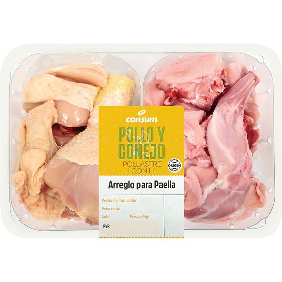 Arreglo para Paella de Pollo y Conejo