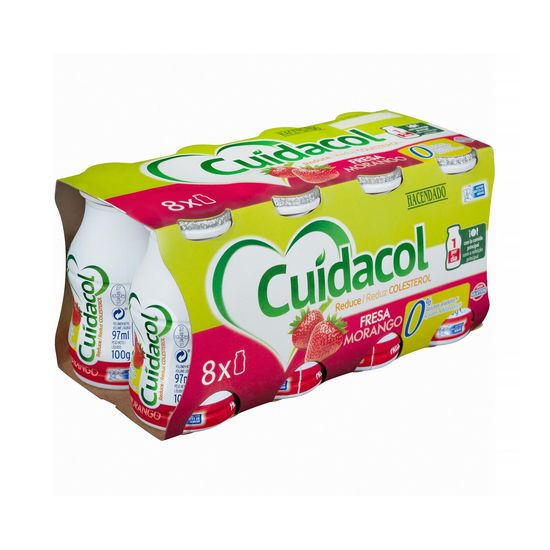 Bebida láctea de fresa Cuidacol 0% azúcares añadidos