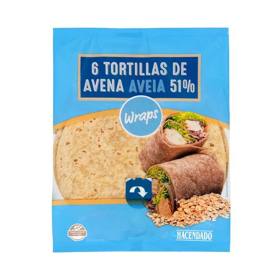 Tortillas de avena 51% Hacendado