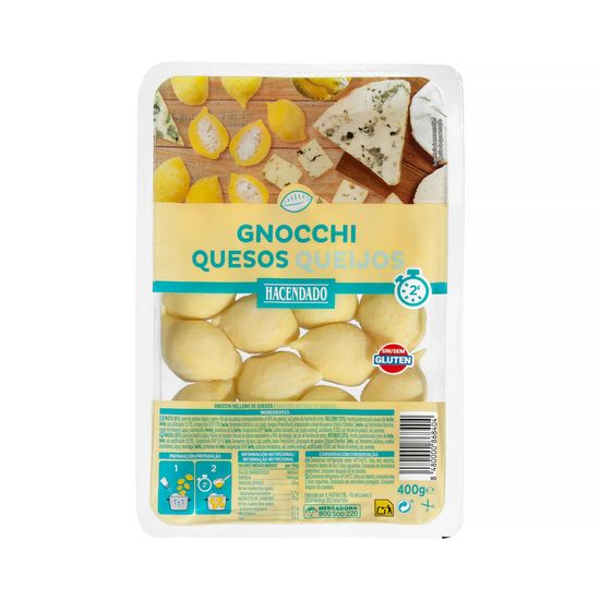 Pasta fresca gnocchi quesos Hacendado