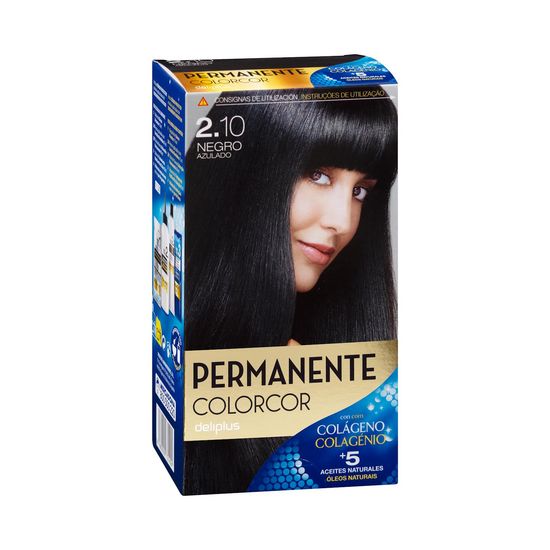 Coloración permanente 2.10 negro azulado Deliplus