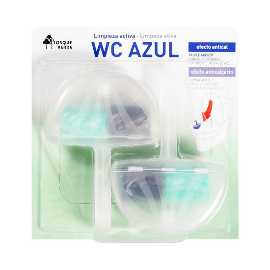 Colgador WC Azul limpieza activa Bosque Verde