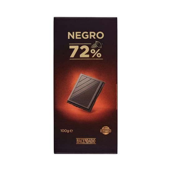 Chocolate negro 72% de cacao Hacendado