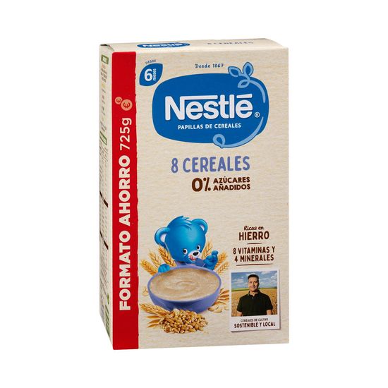 Papilla 8 cereales Nestlé +6 meses