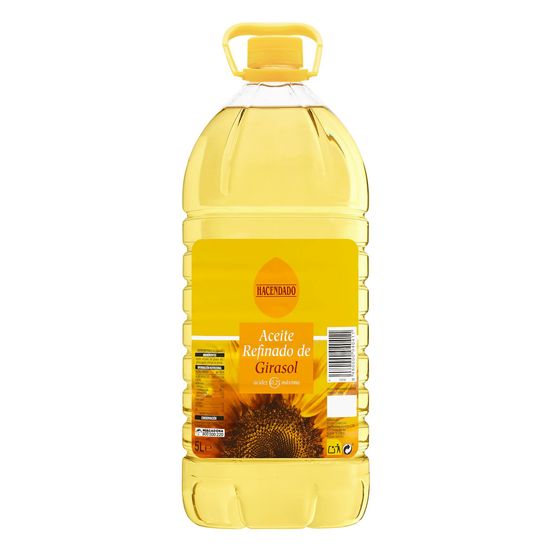 Aceite de girasol refinado 0,2º Hacendado